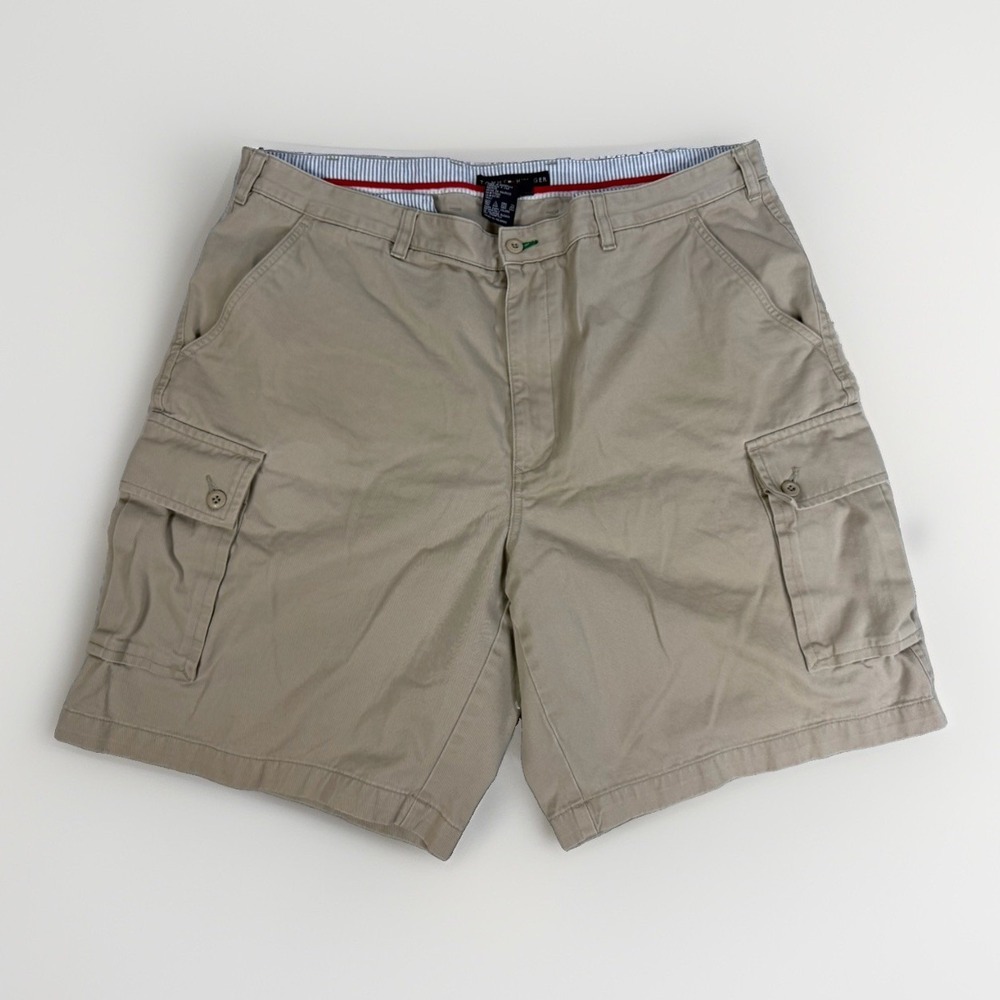 Tommy Hilfiger Cargo Shorts Men's 40 Khaki Summer Utility Shorts